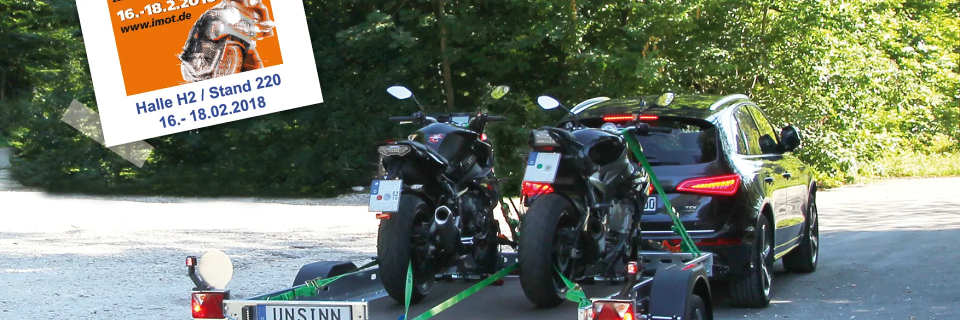 UNSINN Anhänger auf der IMOT München 