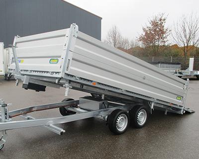 Bordwände aus eloxiertem Aluminium 350 mm, beidseitig ebenes Profil, IL x IB 4860 x 2440 mm