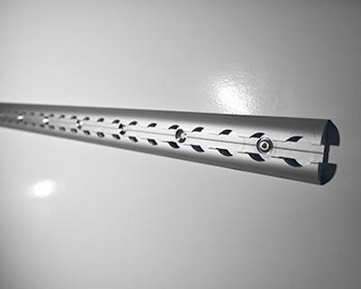 Airlineschiene aufgesetzt an der linken Seitenwand montiert, IL 3660 mm