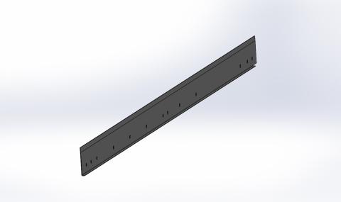 Scheuerleiste aus Edelstahl, dreiseitig umlaufend, montiert an Stirn- und Seitenwand, H = 1000 mm für Innenmaß 3660 x 1750 mm