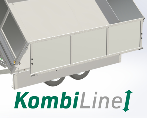 KombiLine - 2 Seitenwände für Stahlaufsatz, LxH 2760x750mm