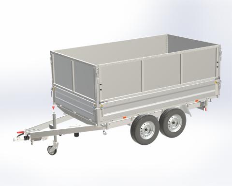KombiLine - 1 Heckwand für Stahlaufsatz, LxH 2040x750mm