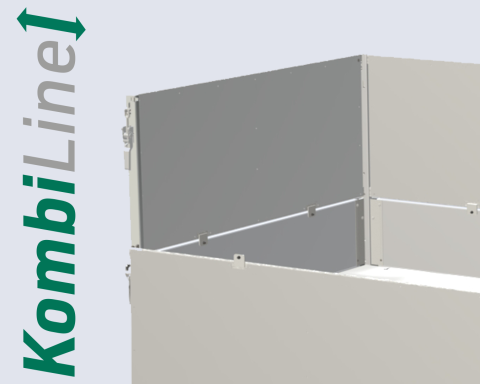 KombiLine - 1 Heckwand für Stahlaufsatz, LxH 2040x750mm