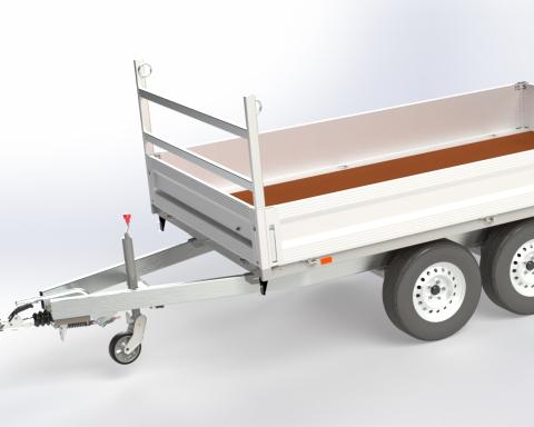 H-Gestell 650 mm, verzinkt, 2-reihig, IB 2440 mm