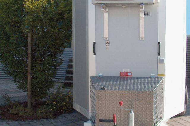 Kühlanhänger mit schräger Stirnwand ärodynamisch