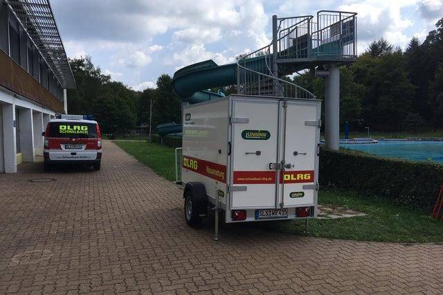 DLRG Koffer im Einsatz