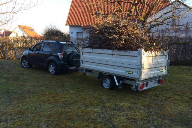 Kipper mit Baumschnitt 