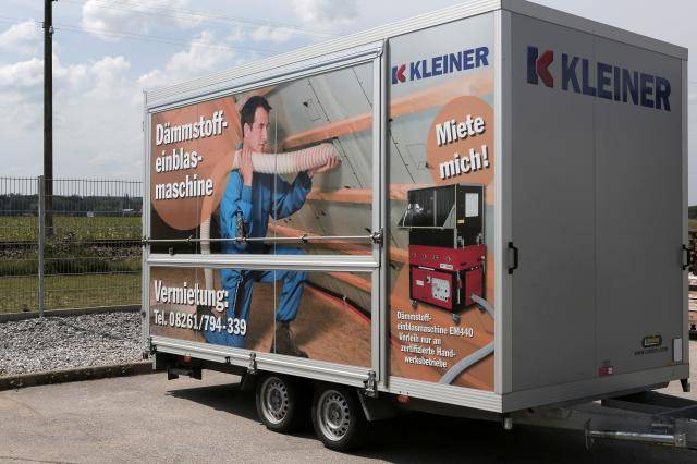 Dämmanlage im Kofferanhänger 