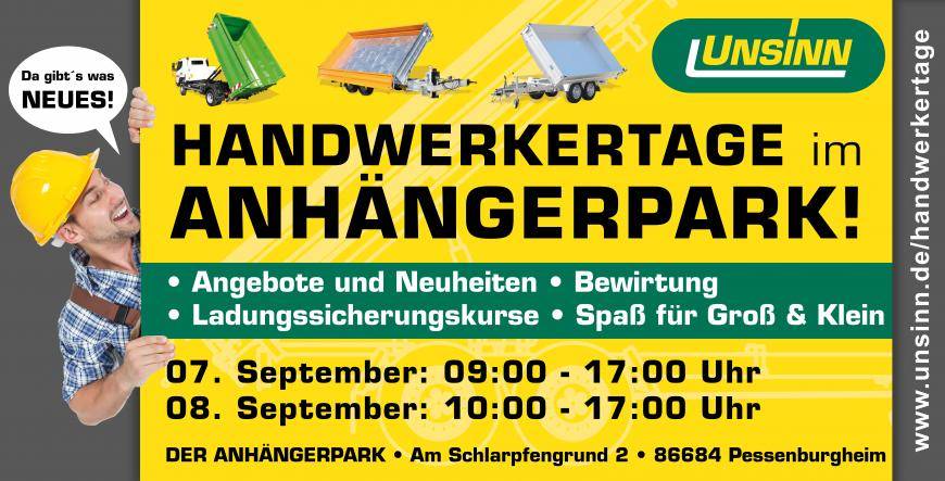 Handwerkertage im Anhängerpark 