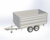 KombiLine - 2 Seitenwände für Aluminium-Bordwandaufsatz, LxH 3060x750mm